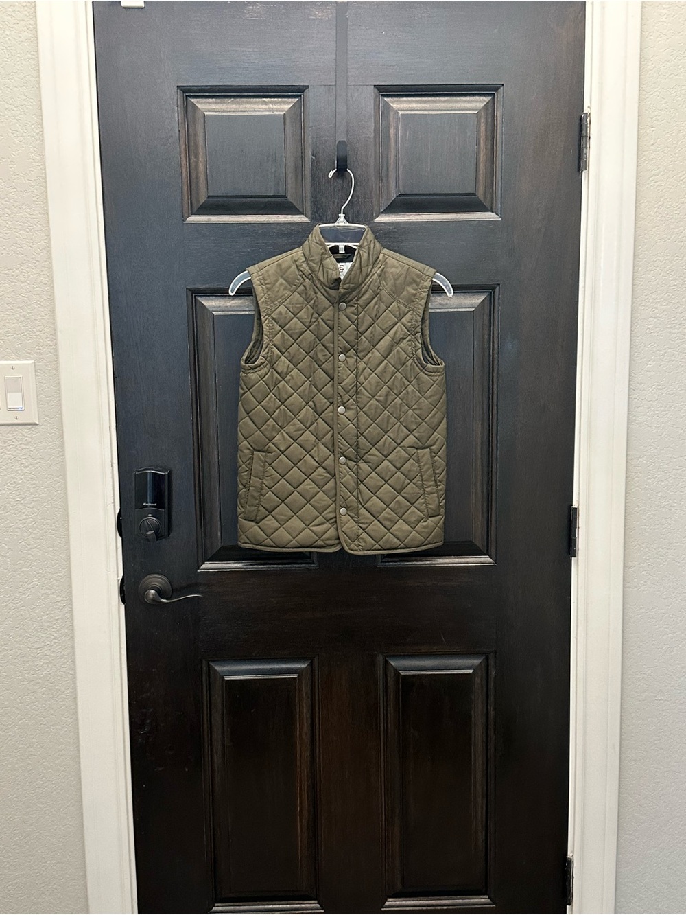 Class Club Boys Olive Green and Navy Vest Size 10/12